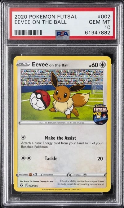2020 POKEMON FUTSAL #002 EEVEE O