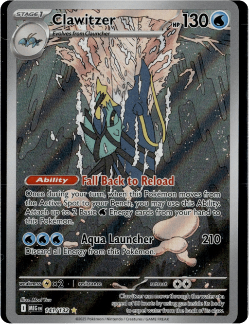 2025 Clawitzer #141 Mega Evolution