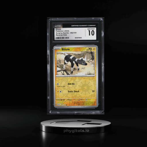 2024 Pokemon SV Surging Sparks Reverse Holo Blitzle #62 CGC 10 GEM MINT