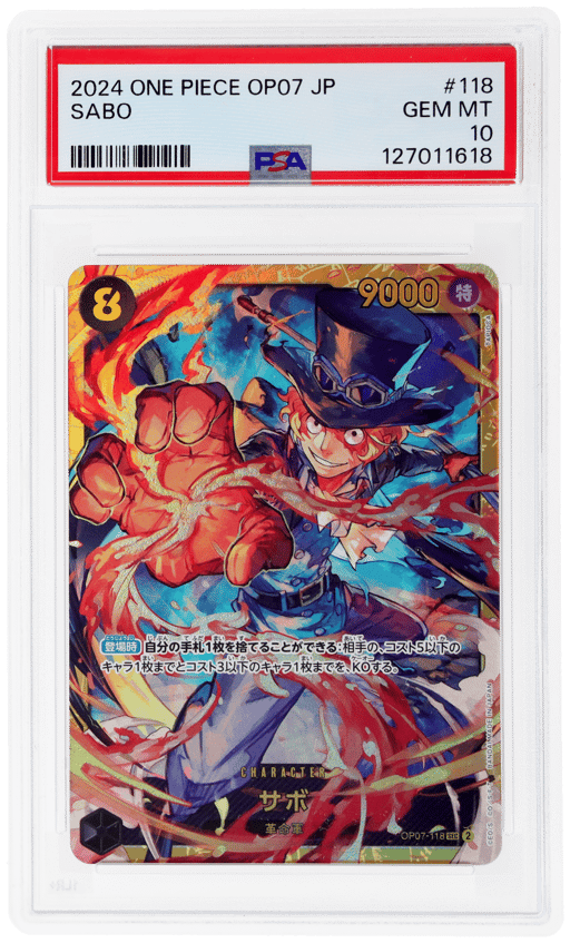 2024 One Piece Years In the Future Japanese Sabo #OP07118 PSA 10