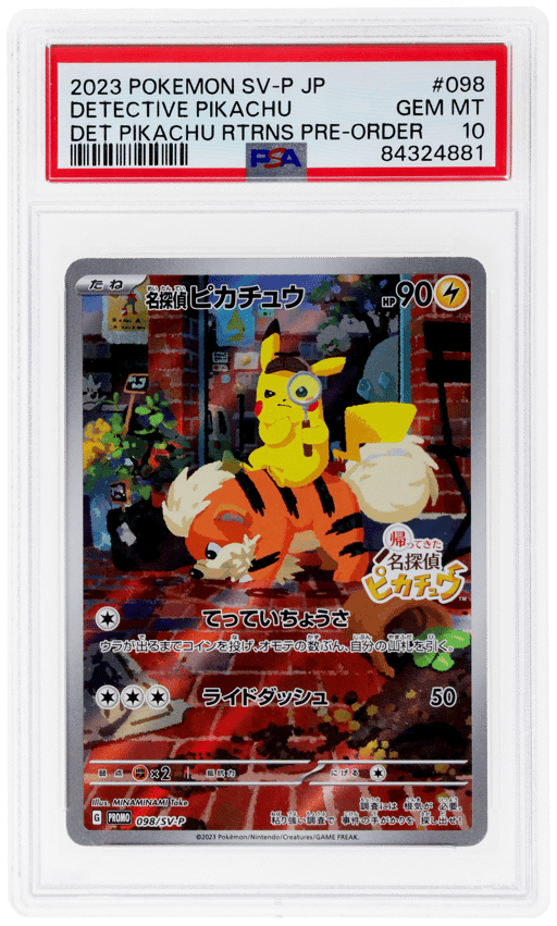 2023 Pokemon Scarlet and Violet Detective Pikachu Returns Japanese Pre Order Detective Pikachu #98 PSA 10
