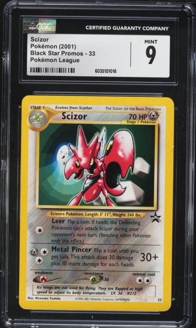 2001 Pokemon League Promo Scizor #33 CGC 9 MINT