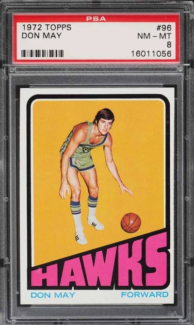 1972 Topps Basketball Don May #9