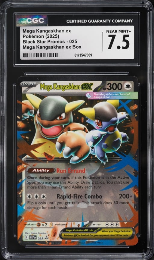 2025 Pokemon Mega Evolution Promo Box Mega Kangaskhan ex #25 CGC 7.5 NRMT+