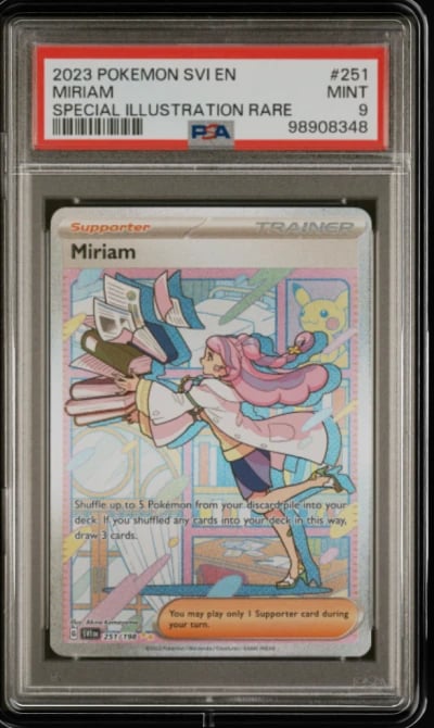 2023 POKEMON SVI EN-SCARLET & VIOLET SPECIAL ILLUSTRATION RARE #251 MIRIAM PSA 9