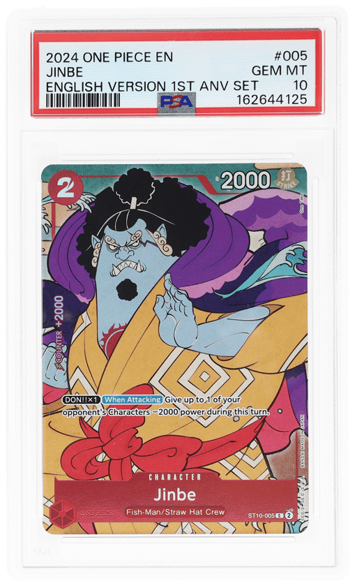 2024 One Piece Promo 1st Anniversary Set Jinbe #ST10005 PSA 10