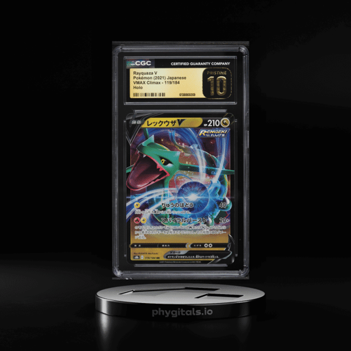 2021 Pokemon Japanese Sword & Shield VMAX Climax Holo Rayquaza V #119 CGC 10 PRISTINE
