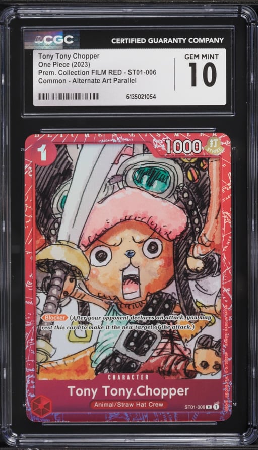 2023 One Piece Premium Collection FILM RED Tony Tony Chopper #ST01-006 CGC 10 GEM MINT