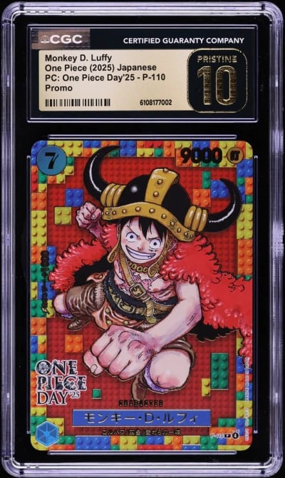 2025 One Piece Japanese Promo Premium Day '25 Monkey D. Luffy #P-110 CGC 10 PRISTINE