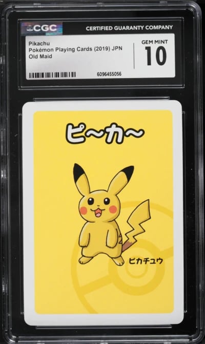 2019 Pokemon Japanese Playing Cards Old Maid Pikachu CGC 10 GEM MINT