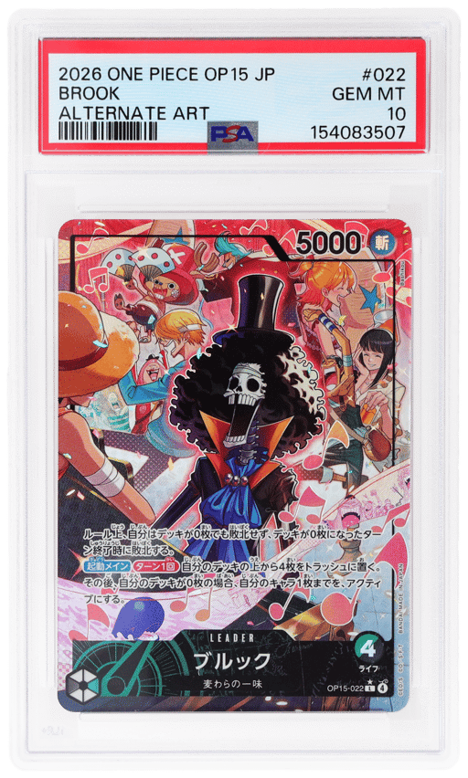 2026 One Piece Adventure On Kami's Island Japanese Alternate Art Brook #OP15-022 PSA 10