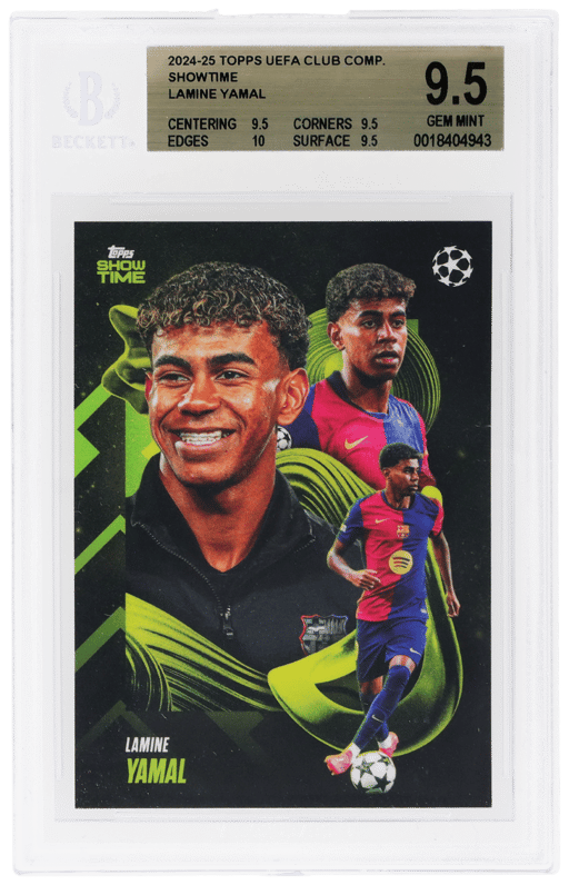 2024 Topps UEFA Club Competitions Showtime Lamine Yamal BGS 9.5