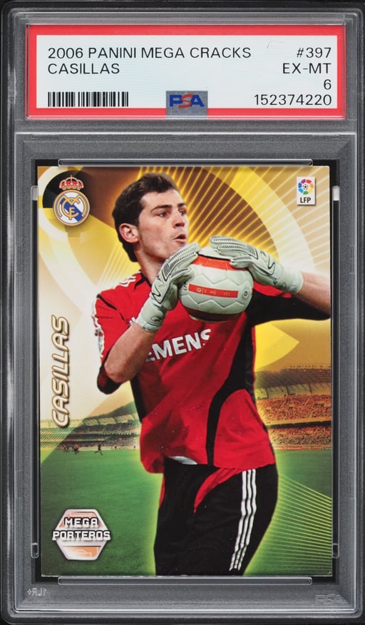 2006 Panini Megacracks Casillas #397 PSA 6 EXMT
