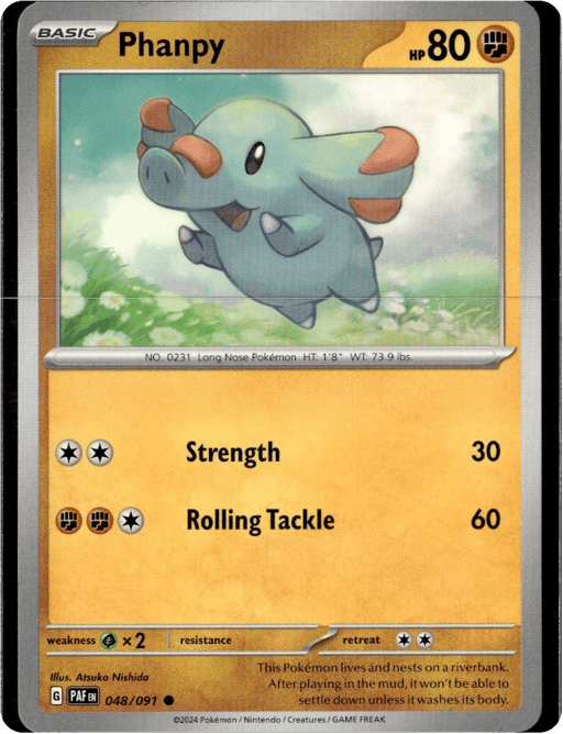 2024 Phanpy #48 Paldean Fates