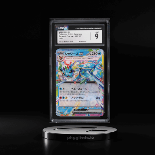 2024 Pokemon Japanese Scarlet & Violet Terastal Fest Ex Holo Vaporeon EX #31 CGC 9 MINT