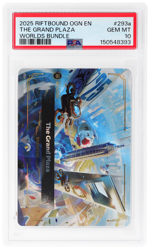 2025 Riftbound League of Legends Origins Worlds Bundle Shanghai the Grand Plaza #293a PSA 10
