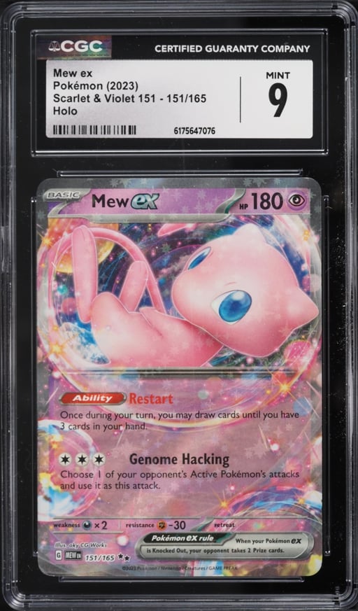 2023 Pokemon Scarlet & Violet 151 Holo Mew Ex #151 CGC 9 MINT