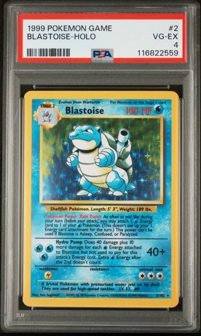 1999 POKEMON GAME #2 BLASTOISE-H