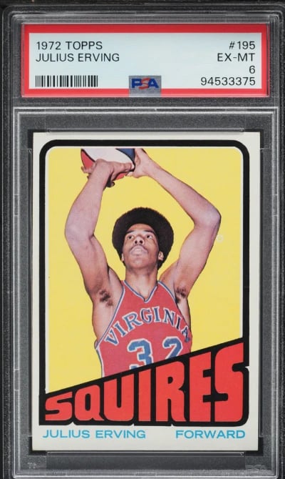 1972 Topps Basketball Julius Erv