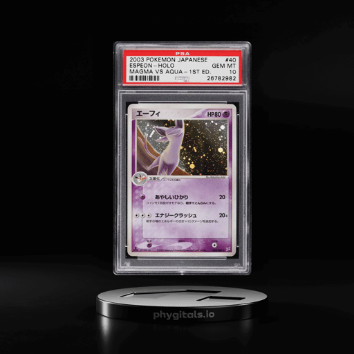 2003 Pokemon Japanese Magma VS Aqua 1st Edition Holo Espeon #040 PSA 10 GEM MINT