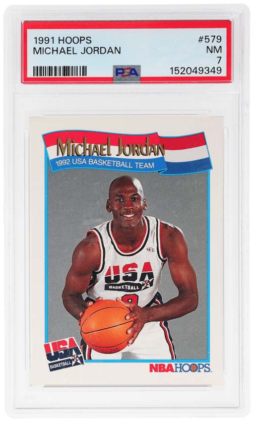 1991 Hoops USA Michael Jordan #579 PSA 7