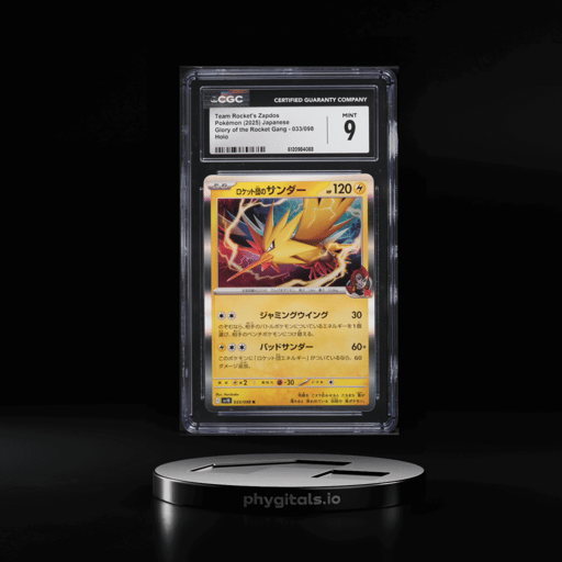2025 Pokemon Japanese SV Glory Of The Rocket Gang Holo Team Rocket's Zapdos #33 CGC 9 MINT