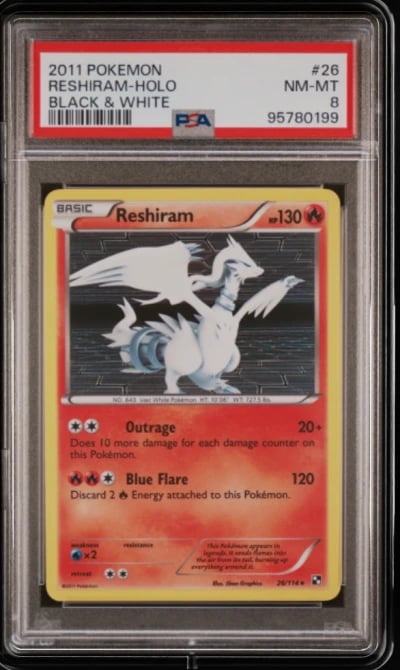 2011 POKEMON B&W #26 RESHIRAM-HO
