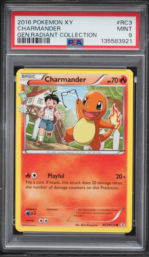 2016 Pokemon XY Generations Radiant Collection Charmander #RC3 PSA 9 MINT