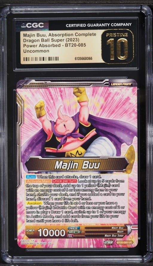 2023 Dragon Ball Super Power Absorbed Majin Buu Absorption Complete #BT20-085 CGC 10 PRISTINE