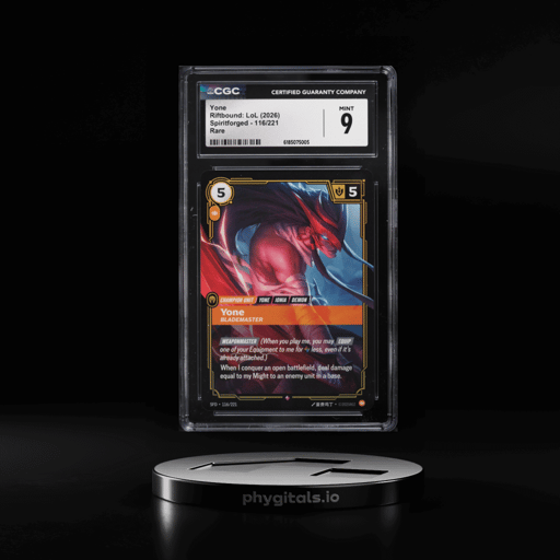 2026 Riftbound League Of Legends LoL Spiritforged Yone #116 CGC 9 MINT