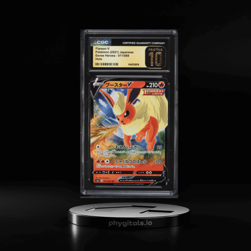 2021 Pokemon Japanese Sword & Shield Eevee Heroes Holo Flareon V #11 CGC 10 PRISTINE