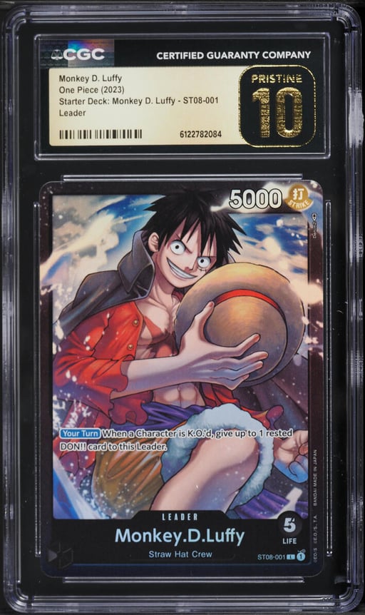 2023 One Piece Starter Deck: Monkey D. Luffy #ST08-001 CGC 10 PRISTINE