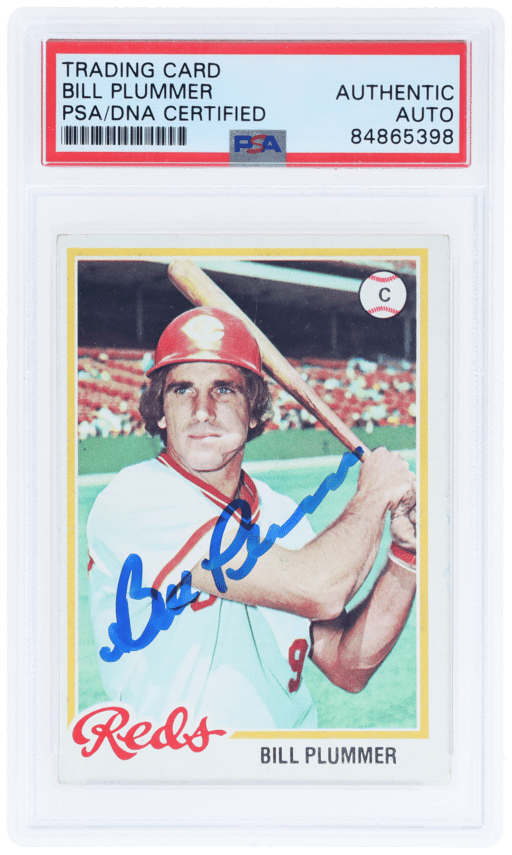 Signed Trading Card Bill Plummer PSA/DNA Auth