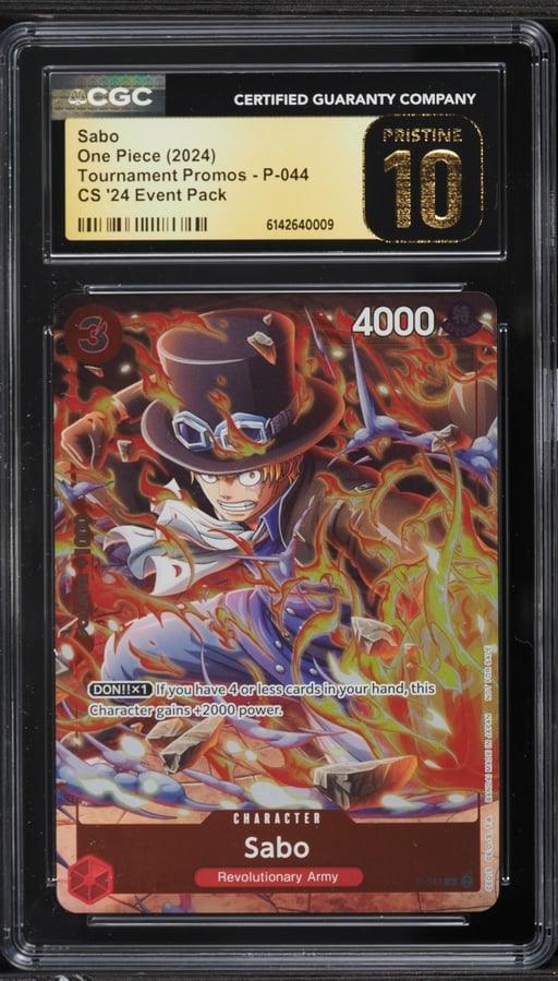 2024 One Piece Tournament Promo '24 Event Pack Sabo #P-044 CGC 10 PRISTINE
