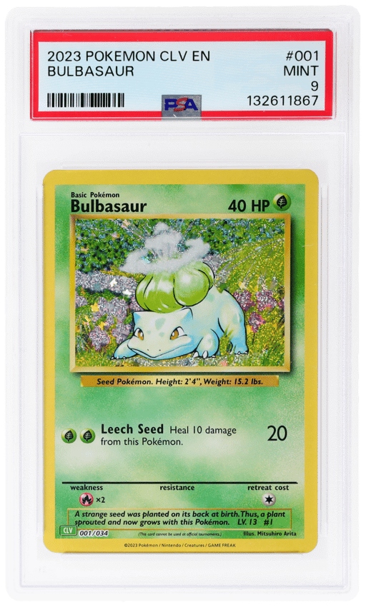 2023 Pokemon Classic Venusaur and Lugia Ex Deck Japanese Bulbasaur #1 PSA 9