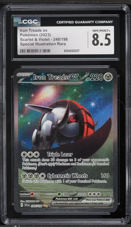2023 Pokemon Scarlet & Violet SIR Iron Treads ex #248 CGC 8.5 NM-MT+