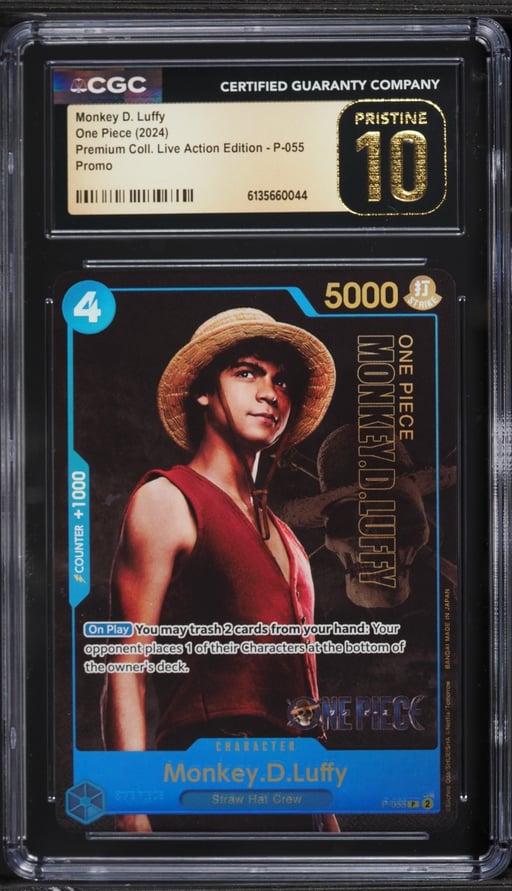 2024 One Piece Promo Premium Live Action Edition Monkey D. Luffy #P-055 CGC 10 PRISTINE