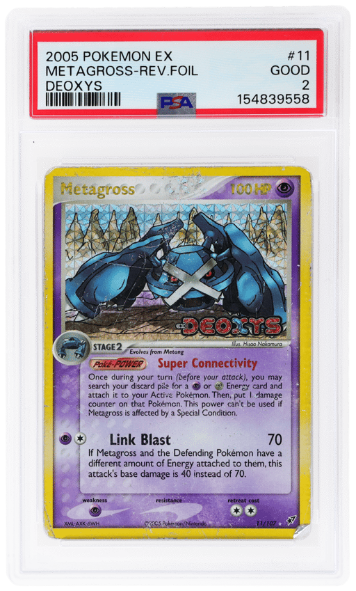 2005 Pokemon Ex Deoxys Reverse Holo Metagross #11 PSA 2