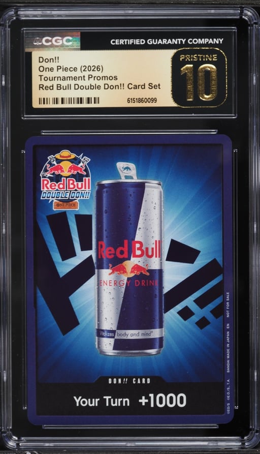 2026 One Piece Tournament Promo Red Bull Double Don!! CGC 10 PRISTINE