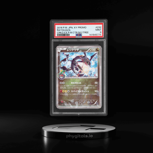 2016 Pokemon XY Promo Japanese Cracked Ice Pokemon Center Skytree Town Rayquaza #232 PSA 9
