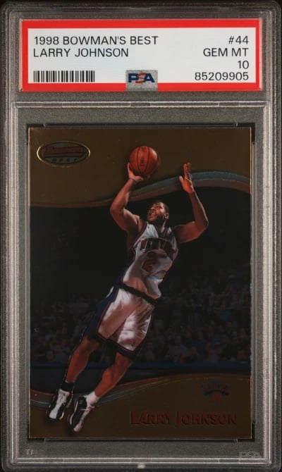 1998 BOWMAN'S BEST #44 LARRY JOHNSON PSA 10