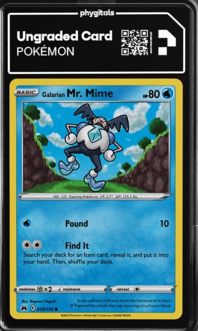 2023 Galarian Mr. Mime Crown Zenith #030