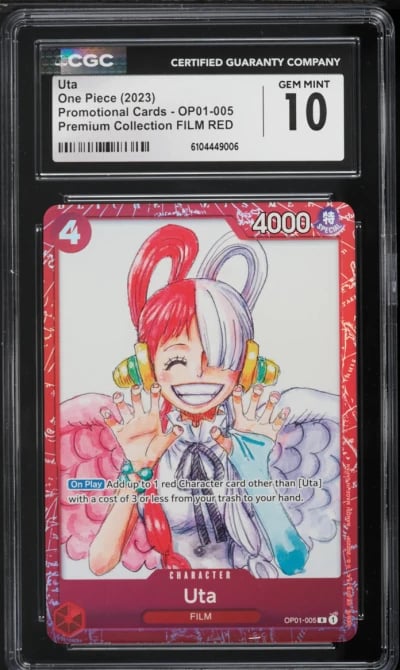 2023 One Piece Promo Premium Collection Film Red Uta #OP01-005 CGC 10 GEM MINT
