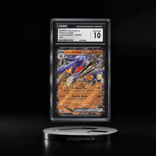2025 Pokemon Scarlet & Violet Destined Rivals Holo Cynthia's Garchomp EX #104 CGC 10 GEM MINT