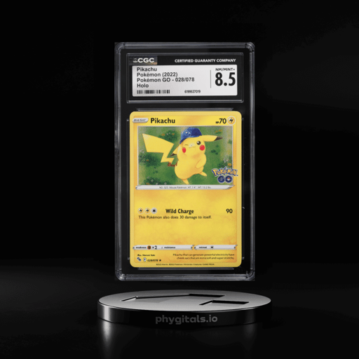 2022 Pokemon Sword & Shield GO Holo Pikachu #28 CGC 8.5 NM-MT+