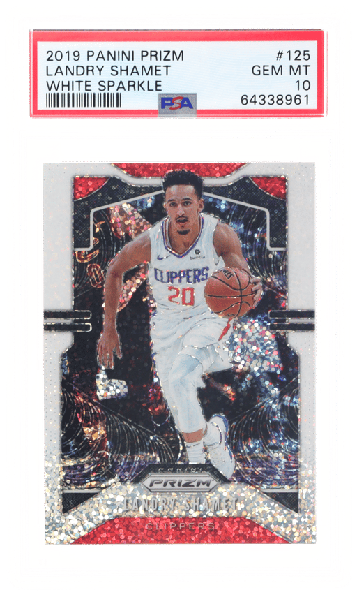 2019 Panini Prizm White Sparkle Prizm Landry Shamet #125 PSA 10
