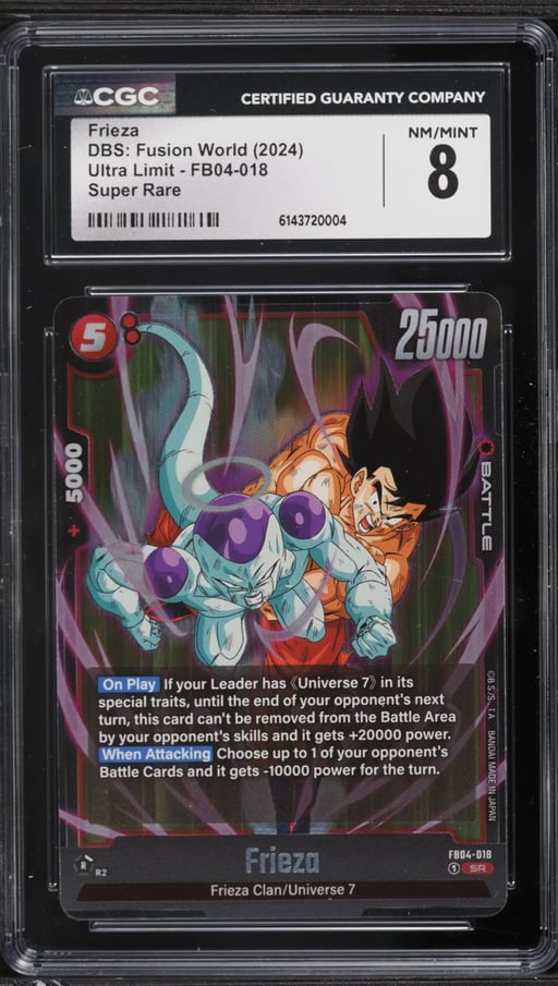 2024 Dragon Ball Super Fusion World Ultra SR Frieza #FB04-018 CGC 8 NM-MT