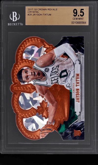 2017 Panini Crown Royale Crystal Jayson Tatum #28 95/99 BGS 9.5