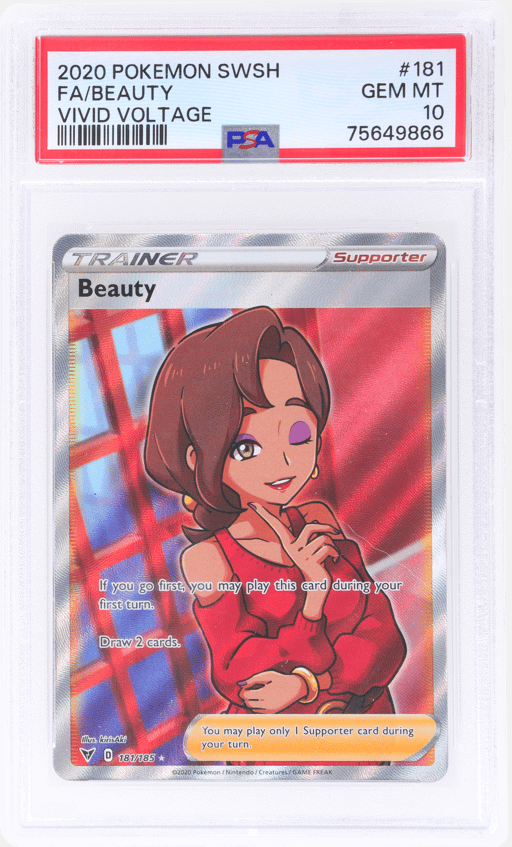 2020 Pokemon Sword and Shield Vivid Voltage Beauty #181 PSA 10