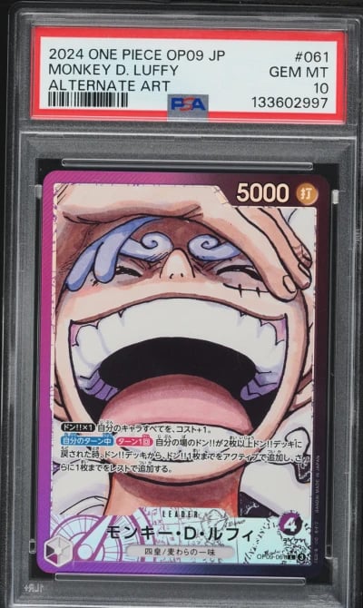2024 One Piece Japanese Emperors In The New World Leader Monkey D. Luffy #OP09-061 PSA 10